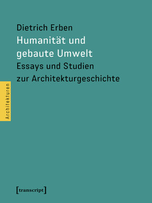 cover image of Humanität und gebaute Umwelt